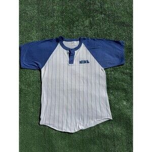 True Vintage 1970s Nike Baseball Striped Raglan T-Shirt Made In USA Size Medium